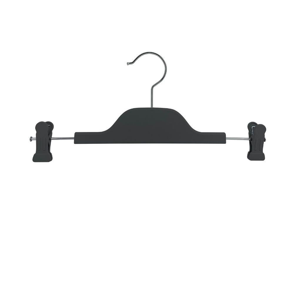 EZ SPACES 2pcs Rubber Coated Plastic Trouser Hanger