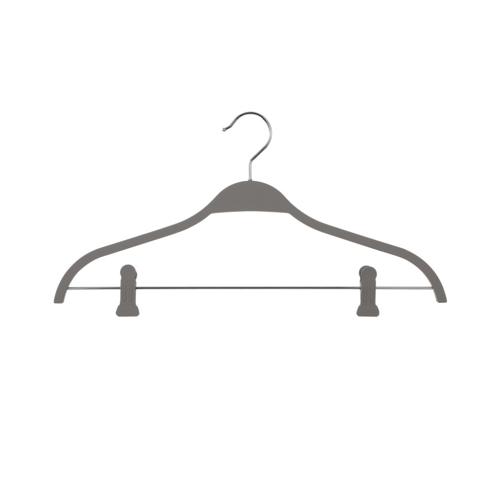 EZ SPACES 2pcs Rubber Coated Plastic Suit Hanger