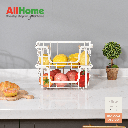 ROGU Folding Basket White & Wood