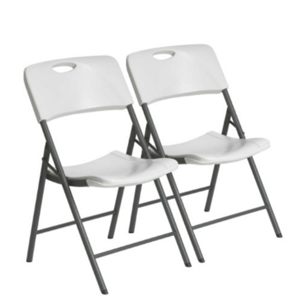 GARDEN STORY Lifetime Folding Chair 80871 2 Pieces White