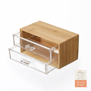 SACHI 2 Layer Mini Wood Drawer