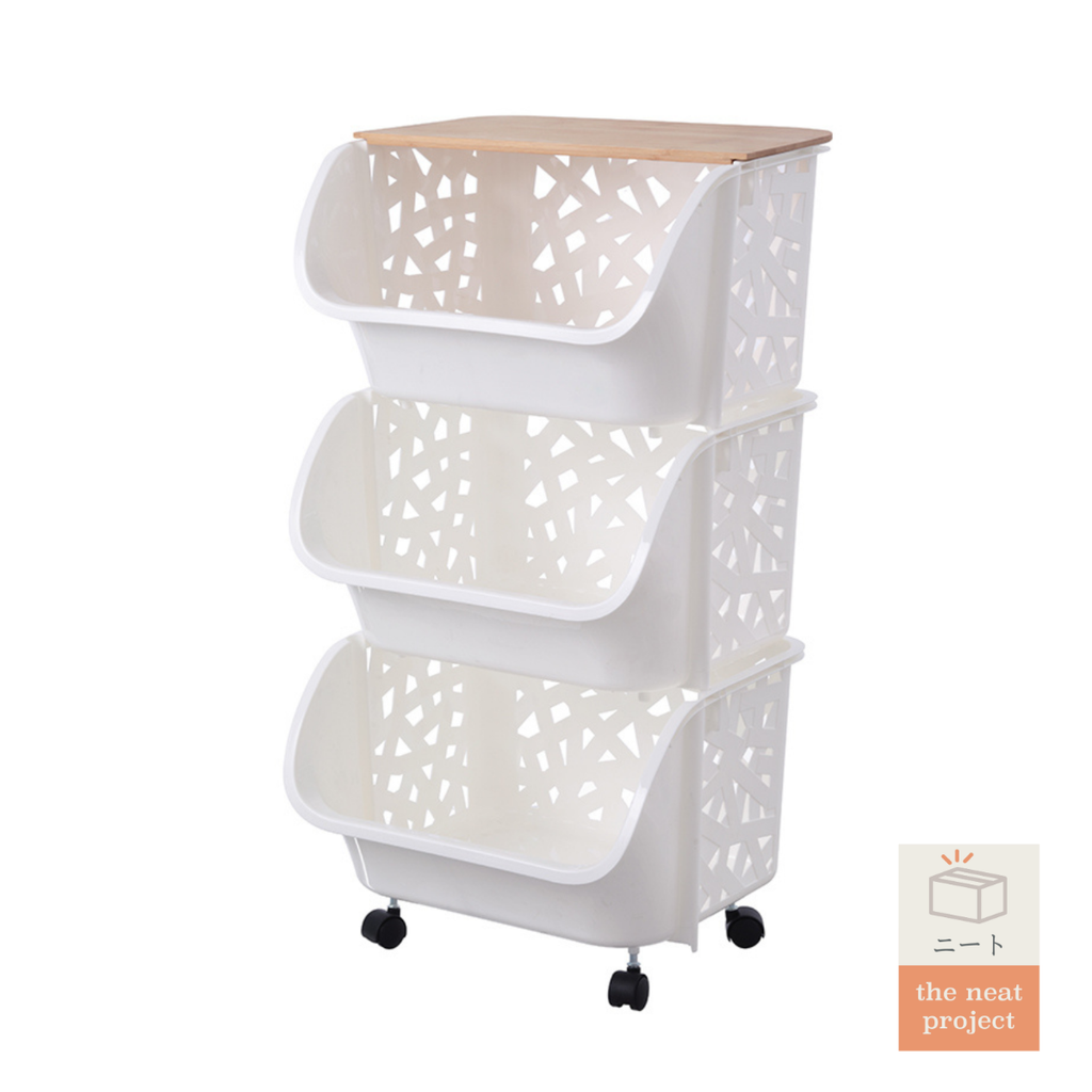 SACHI 3 Layer Rolling Storage Cart