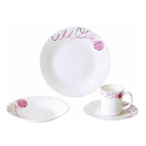 Opal Dinner 8 Piece Set Dinnerware Contour
