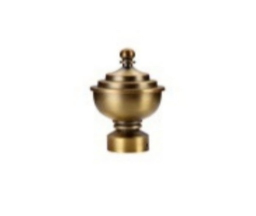 STYLE & COLLECTION Curtain Rod Single Painted Choco 0.6m - 1.2m 19mm Alvin