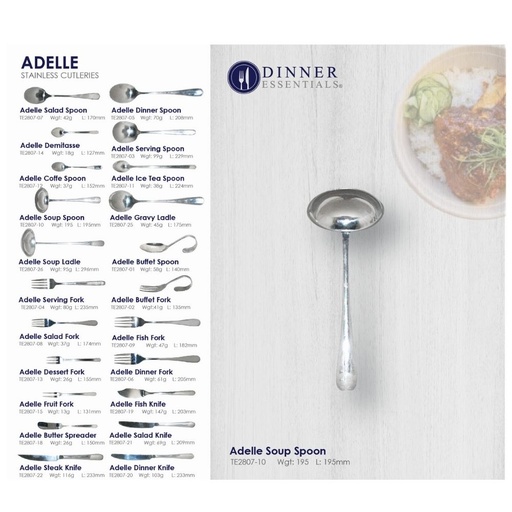 Dinner Essential Adelle soup spoon 195mm