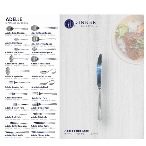 Dinner Essential Adelle salad knife 200mm