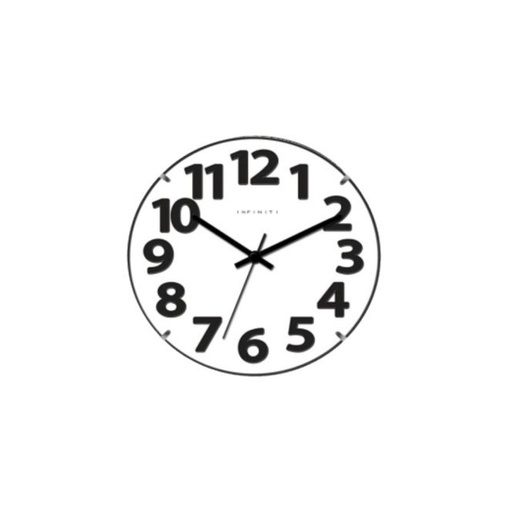 Wall Clock 12 inches Plastic Z17W186P