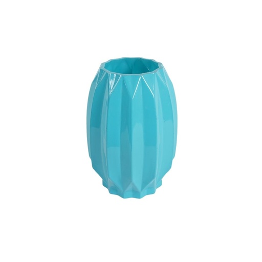 Decorative Ceramic Vase Glass Blue GC-Z-1