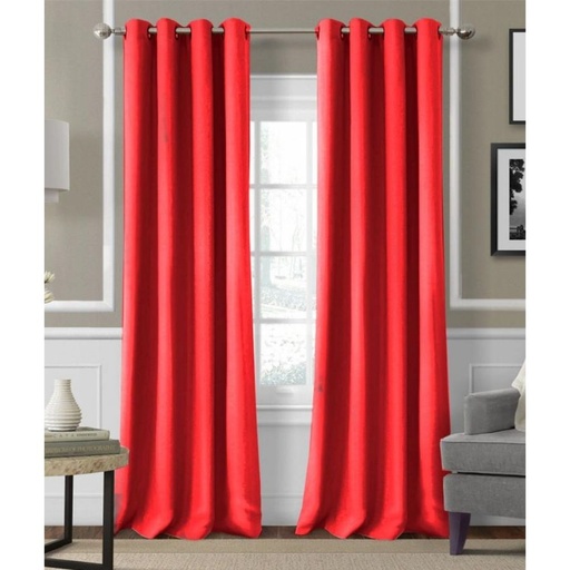 HOMETHREADS Window Curtain 50x84 Red
