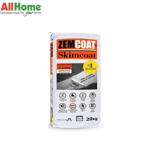 ZEMCOAT Skimcoat Super Fine White 20kg