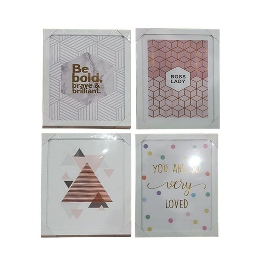 Wall Frame Assorted Design with Metallic Prin CFII1804-062 