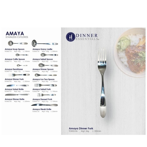 Dinner Essential Amaya dinner fork 205mm