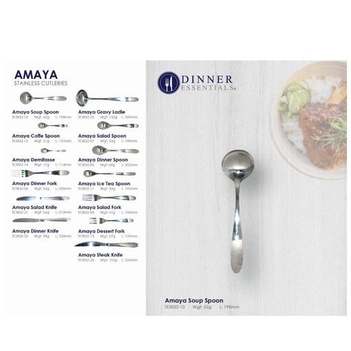Dinner Essential Amaya Soup Spoon 198mm