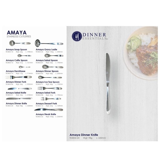 Dinner Essential Amaya Dinner Knife 220mm