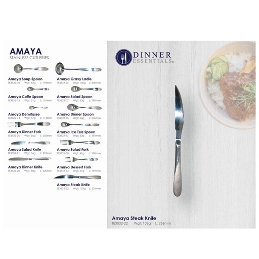Dinner Essential Amaya steak knife 236mm