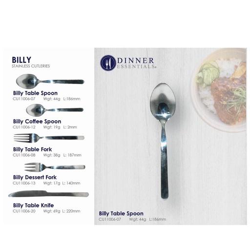 Dinner Essential Billy Table Spoon 186mm