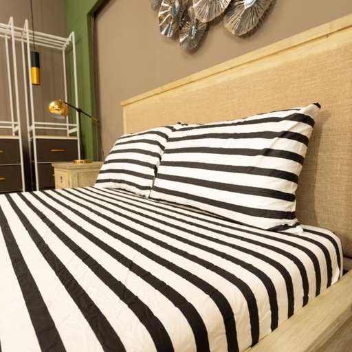  Linen N Things 3pcs Set Bedsheet Cotton 300 Thread Count Stripe