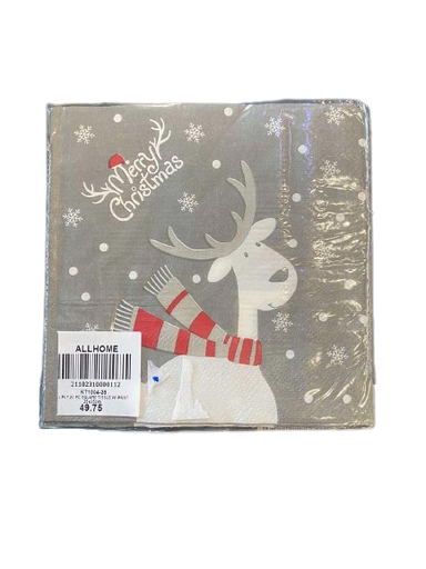 Z KT10043 33X33CM REINDEER NAPKINS W