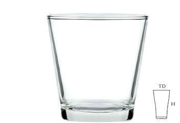 Lucky Glass V Series Hiball Drinking Glass Tumbler Drinkware