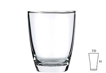 Lucky Glass Curve Drinking Glass Tumbler Drinkware