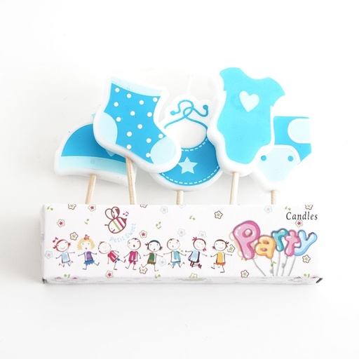 Decorative Candles Baby Blue Baby Dress Party Candle
