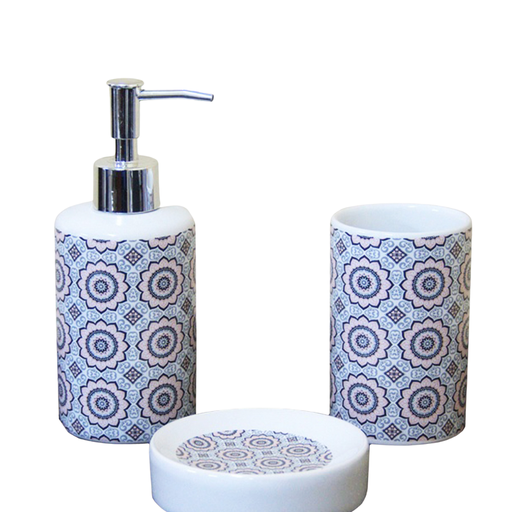 EZ SPACES 3PC CERAMIC BATH SET C200