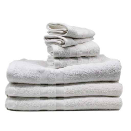 LINENS N' THINGS Face Towel Emma Collection 12" x 12" White