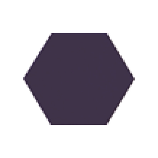 LUSTRO Cmt  A006 Hex Blueberry  CM Tile