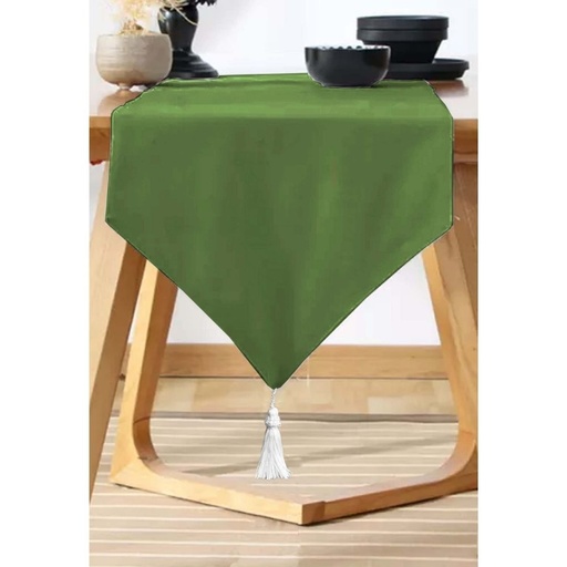 HOMETHREADS Table Runner Fabric Green With Multiple Size Variations