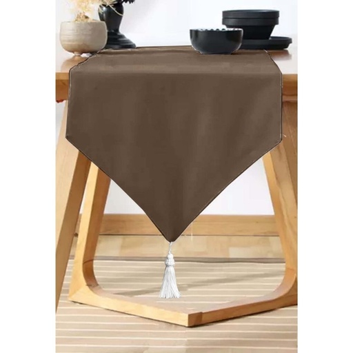 HOMETHREADS Table Runner Fabric Choco With Multiple Size Variations