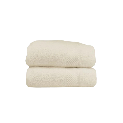 ORGANIC COTTON 27X54IN CREAM BATH TOWEL