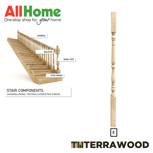 Terrawood Baluster E 40x40x910mm