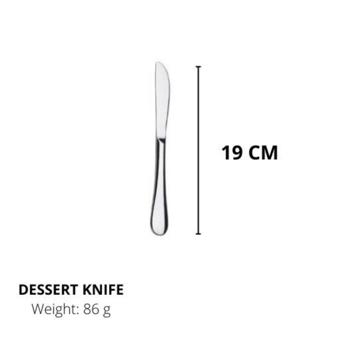 Lianyu Stainless Steel Knife, Durable Metal Knife,DessertKnife,Silverware Knife 19CM