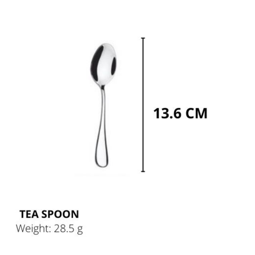 Lianyu Stainless Steel Spoons, Durable Metal Spoons,Teaspoon,Silverware Spoon 13.6CM