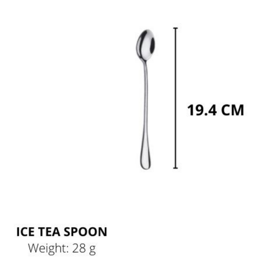 Lianyu Stainless Steel Spoons, Durable Metal Spoons,Ice Teaspoon,Silverware Spoon