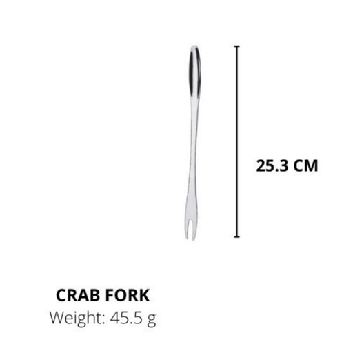 Lianyu Stainless Steel Fork, Durable Metal Fork,Crab Fork,Silverware Fork 25.3CM
