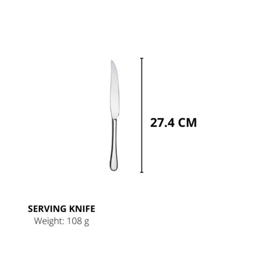 Lianyu Stainless Steel Knife, Durable Metal Knife,Food Knife,Silverware Knife 27.4CM