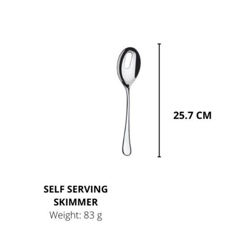 Lianyu Stainless Steel, Durable Metal,Self Serving Skimmer,Silverware 25.7CM