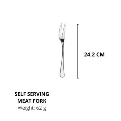 Lianyu Stainless Steel, Durable Metal,Self Serving Meat Fork,Silverware 24.2CM