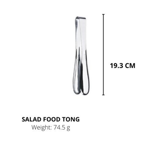 Lianyu Stainless Steel, Durable Metal,Salad Food Tong,Silverware 19.3CM