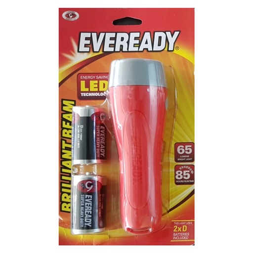 Eveready Essentials 2D Flashlight W/o Battery