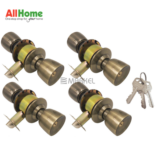 Markel Adk3-Me001/4Ab Doorknob Cylindrical 4Keys