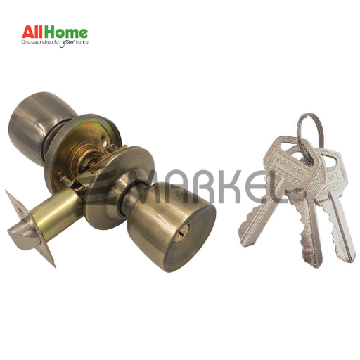 Markel Adk5-Me001Ab Doorknob Tubular Antique Brass