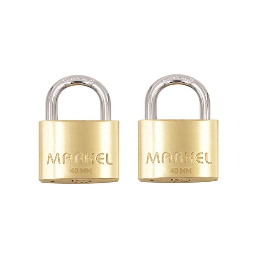 Markel Apl2Kl4O 2-Keys Alike Short Shackle Padlock 40mm