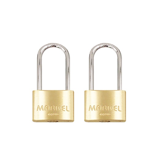 Markel Apl2Kls4O 2-Keys Padlock Long Shackle 40mm