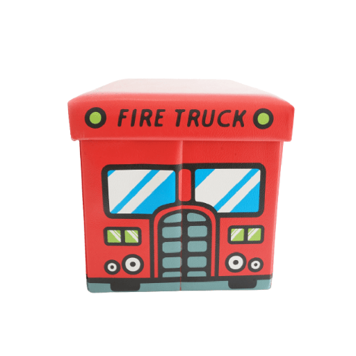 Kids Rectangular Foldable Seat Storage Ottoman