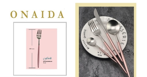 ONAIDA 220mm Dinner Fork Silver Pink