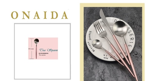ONAIDA 131mm Tea Spoon Silver Pink