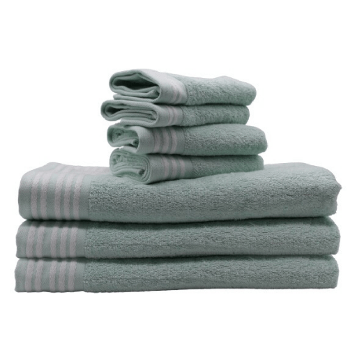 LINENS N' THINGS Hand Towel Sophia Collection 12" x 24" Fair Aqua