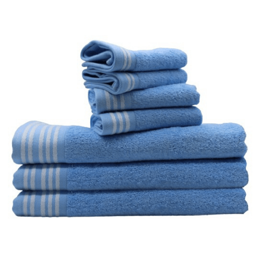 LINENS N' THINGS Face Towel Sophia Collection 12" x 12" Airy Blue